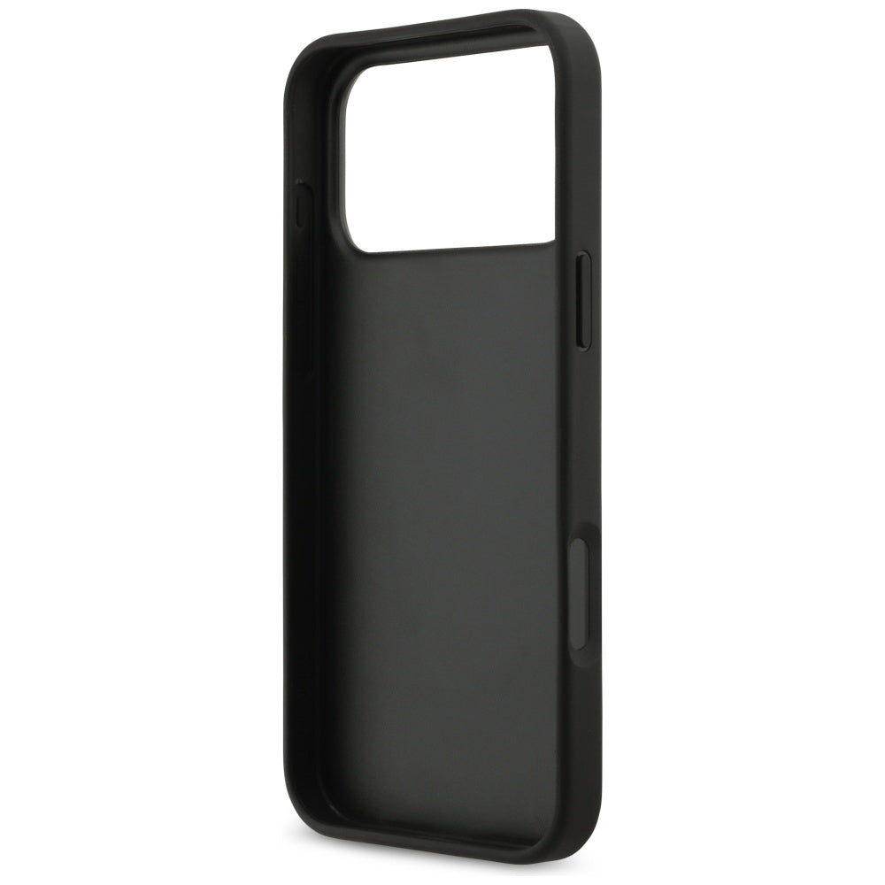 Husa pentru Apple iPhone 17 Pro Max, Guess, 4G Grained Big and Classic Logo, Neagra