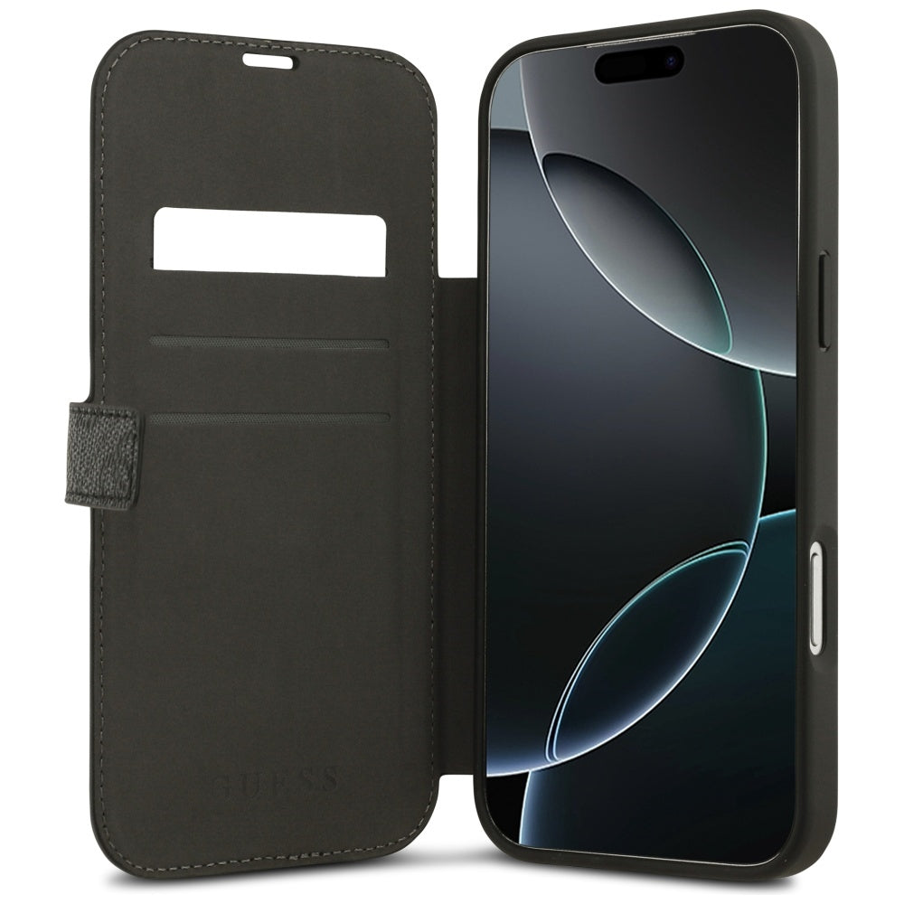 Husa pentru Apple iPhone 17 Pro Max, Guess, 4G Metal Logo, Neagra