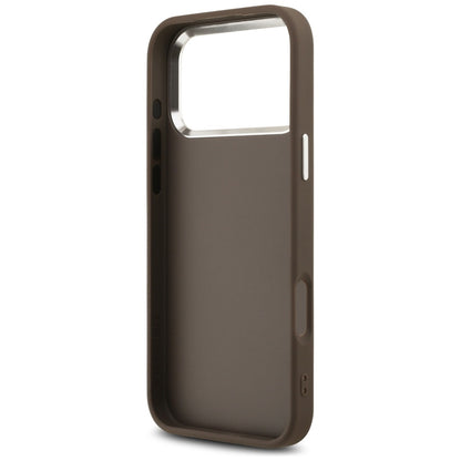 Husa pentru Apple iPhone 17 Pro Max, Guess, Big 4G Logo Classic, Maro Argintie