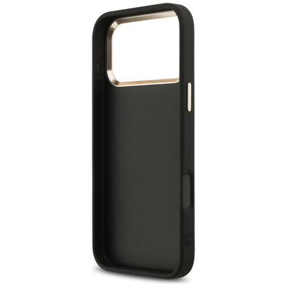 Husa pentru Apple iPhone 17 Pro Max, Guess, Big 4G Logo Classic, Neagra Aurie