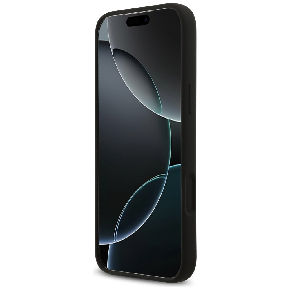 Husa pentru Apple iPhone 17 Pro Max, Guess, Big 4G Script, Neagra