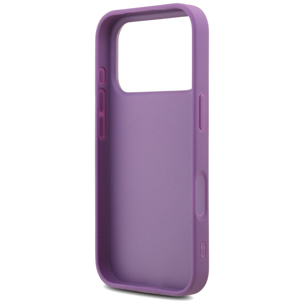 Husa pentru Apple iPhone 17 Pro Max, Guess, Fixed Glitter Big 4G, Mov