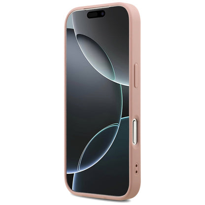 Husa pentru Apple iPhone 17 Pro Max, Guess, Fixed Glitter Big 4G, Roz