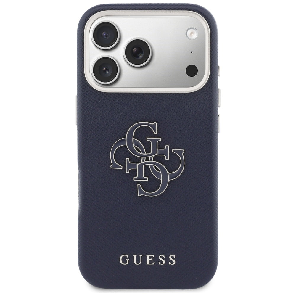 Husa pentru Apple iPhone 17 Pro Max, Guess, Resin Logo, Albastra