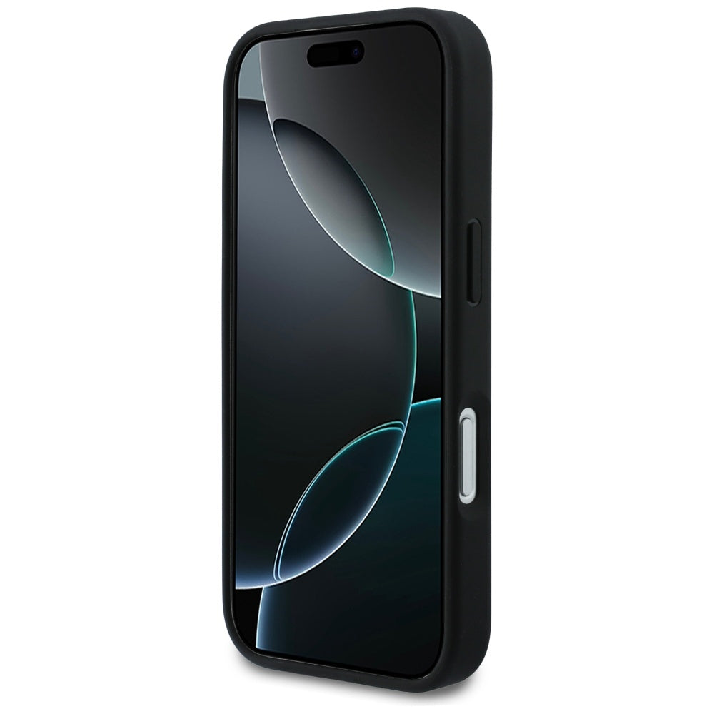 Husa pentru Apple iPhone 17 Pro Max, Karl Lagerfeld, Rhinestone Karl & Choupette Pins, Neagra