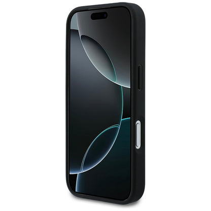 Husa pentru Apple iPhone 17 Pro Max, Karl Lagerfeld, Rhinestone Karl & Choupette Pins, Neagra