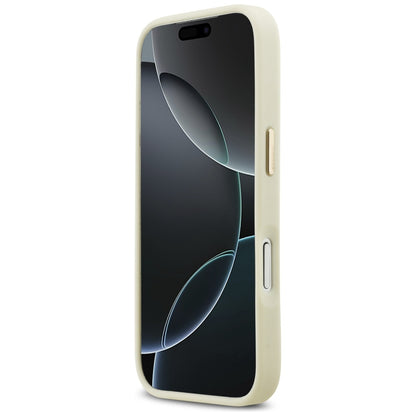 Husa pentru Apple iPhone 17 Pro Max, Karl Lagerfeld, Script Logo, Bej