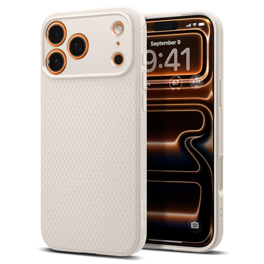 Husa pentru Apple iPhone 17 Pro Max, Spigen, Liquid Air, Bej