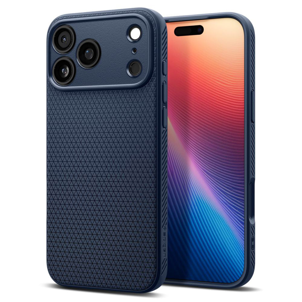 Husa pentru Apple iPhone 17 Pro Max, Spigen, Liquid Air, Bleumarin