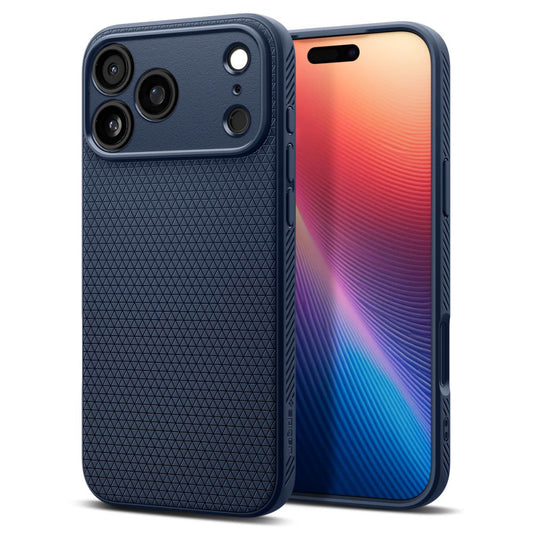 Husa pentru Apple iPhone 17 Pro Max, Spigen, Liquid Air, Bleumarin
