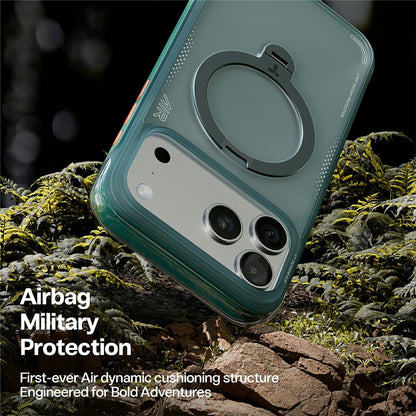 Husa pentru Apple iPhone 17 Pro Max, Torras, Ostand Spin Air, Verde