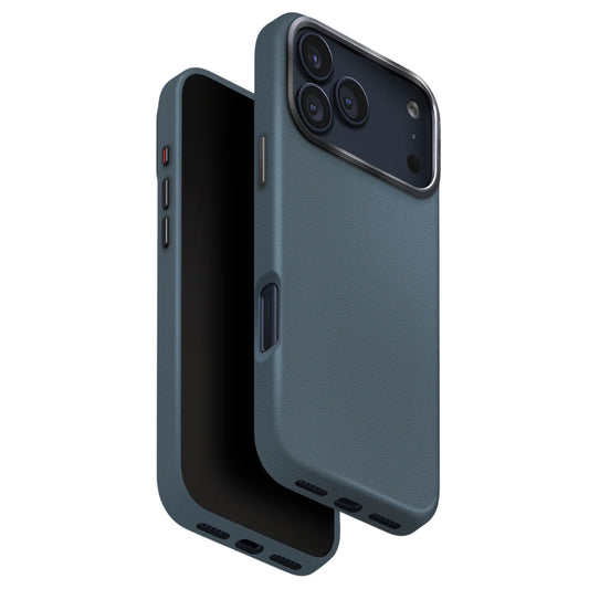 Husa pentru Apple iPhone 17 Pro Max, UNIQ, Lyden Leatherette, Albastra