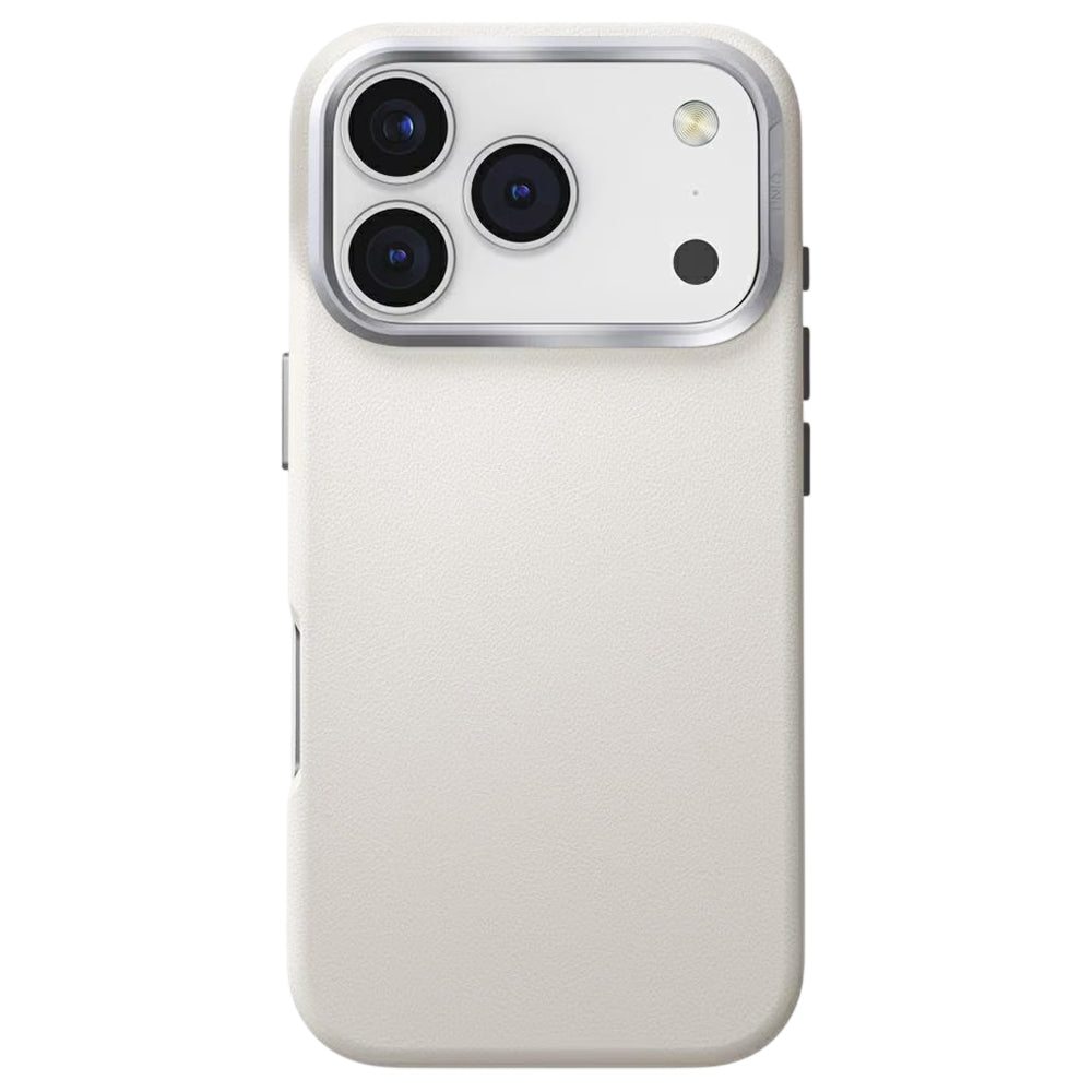 Husa pentru Apple iPhone 17 Pro Max, UNIQ, Lyden Leatherette, Gri