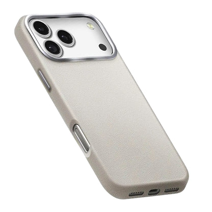 Husa pentru Apple iPhone 17 Pro Max, UNIQ, Lyden Leatherette, Gri