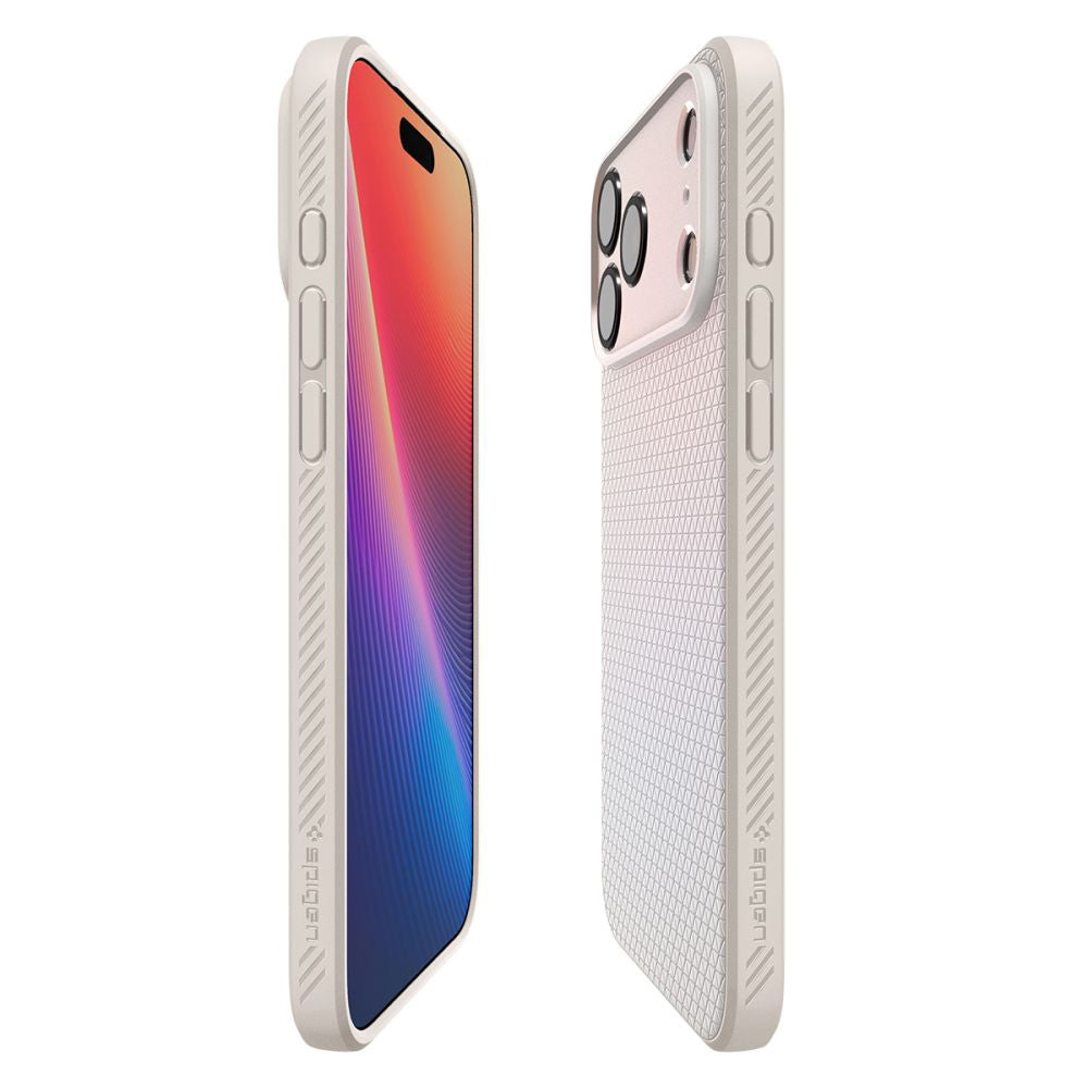 Husa pentru Apple iPhone 17 Pro, Spigen, Liquid Air, Bej