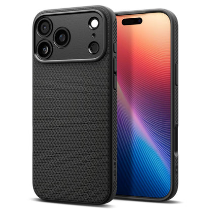 Husa pentru Apple iPhone 17 Pro, Spigen, Liquid Air, Neagra Mata