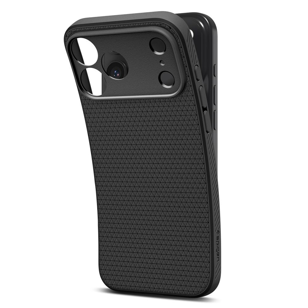 Husa pentru Apple iPhone 17 Pro, Spigen, Liquid Air, Neagra Mata