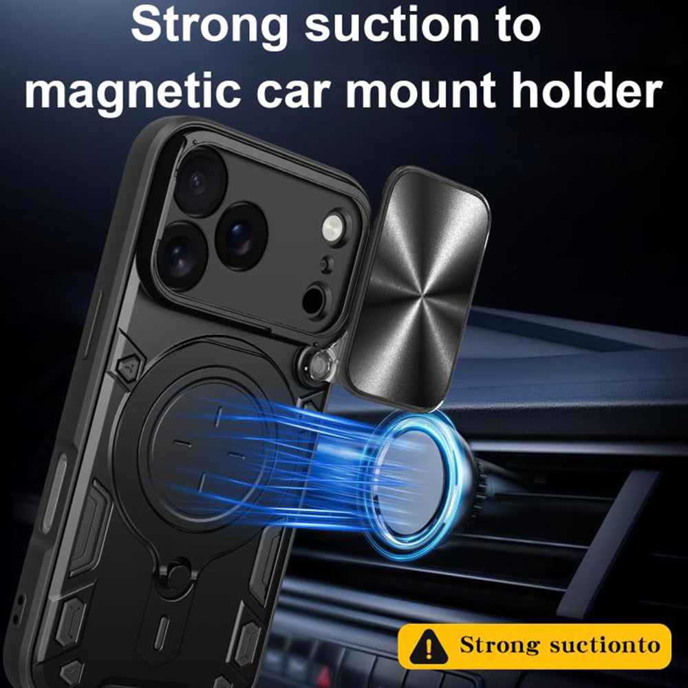 Husa pentru Apple iPhone 17 Pro, Techsuit, CamGuard Pro, Roz Aurie
