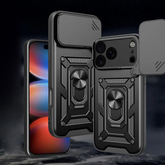 Husa pentru Apple iPhone 17 Pro, Techsuit, CamShield, Neagra