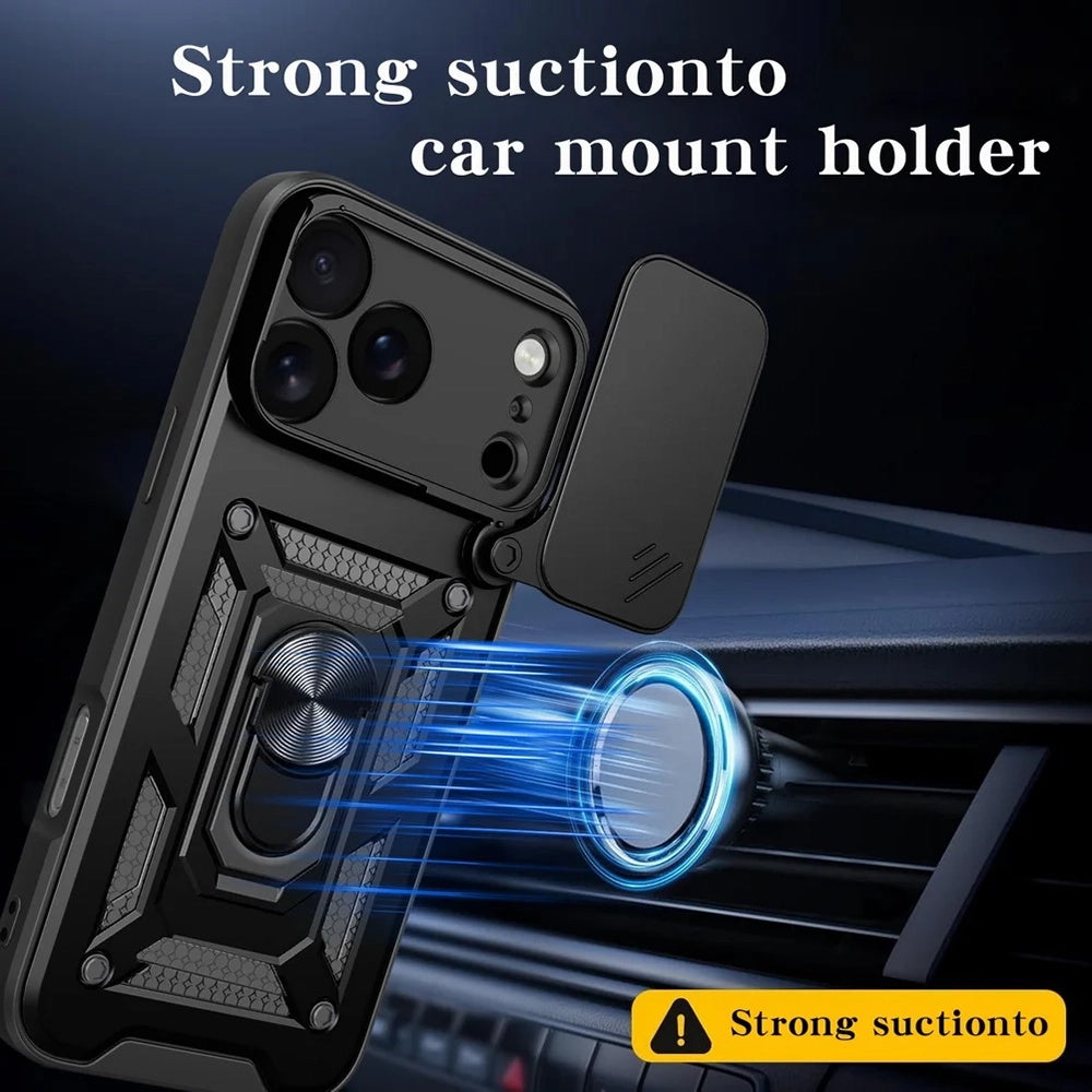 Husa pentru Apple iPhone 17 Pro, Techsuit, CamShield, Neagra