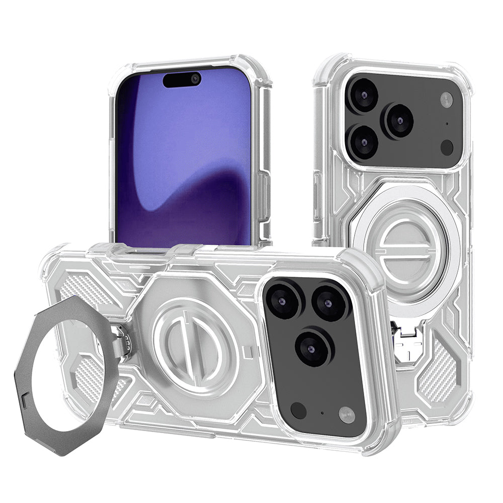 Husa pentru Apple iPhone 17 Pro, Techsuit, Carbon Shield Pro, Alba