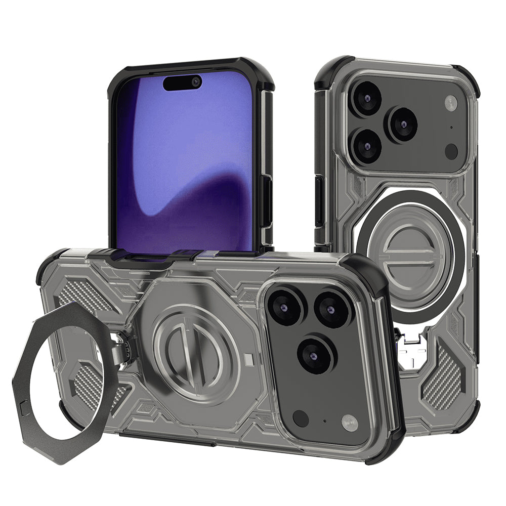 Husa pentru Apple iPhone 17 Pro, Techsuit, Carbon Shield Pro, Neagra Deschisa
