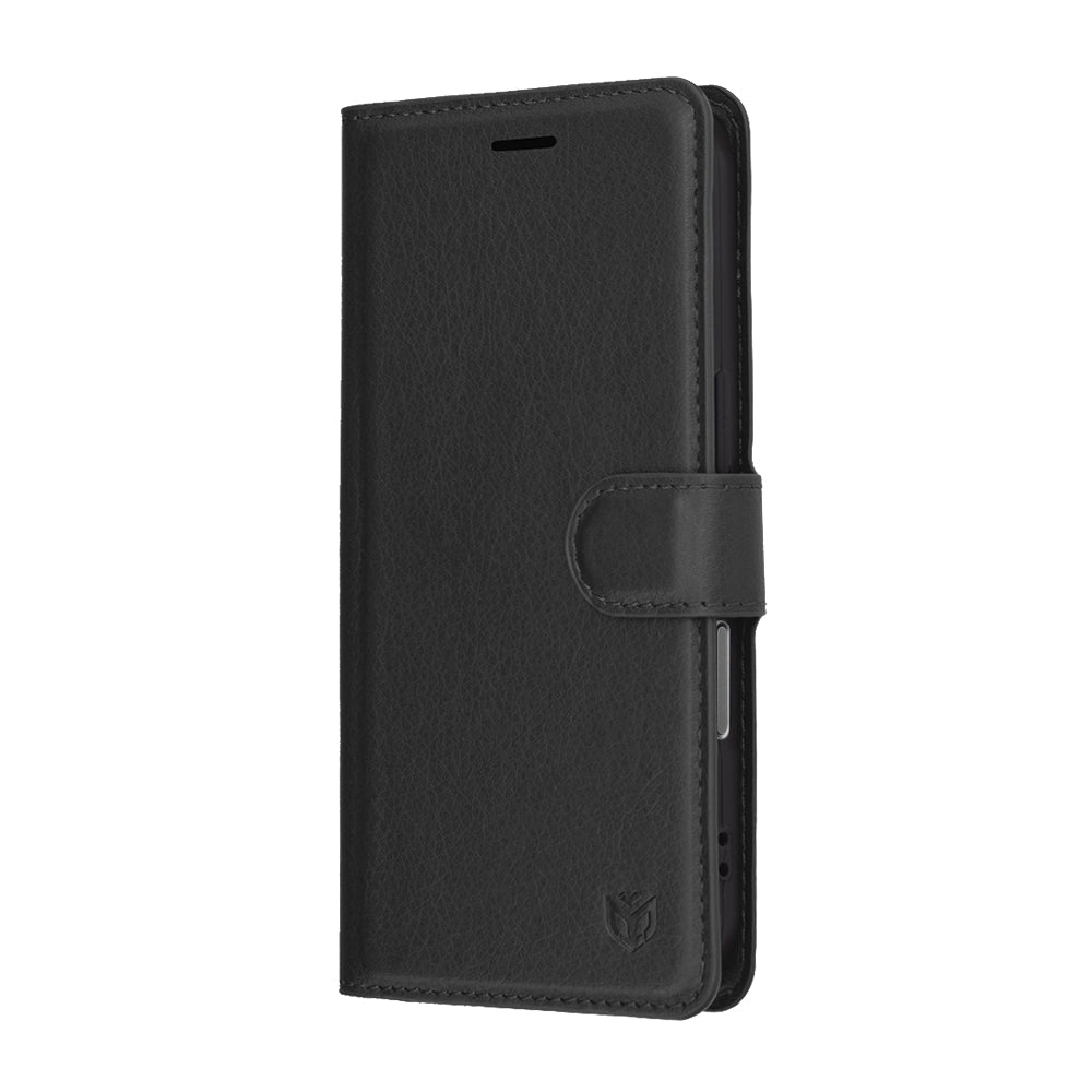Husa pentru Apple iPhone 17 Pro, Techsuit, Leather Folio, Neagra