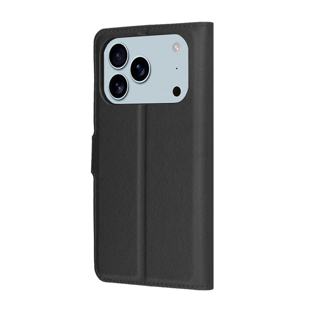 Husa pentru Apple iPhone 17 Pro, Techsuit, Leather Folio, Neagra