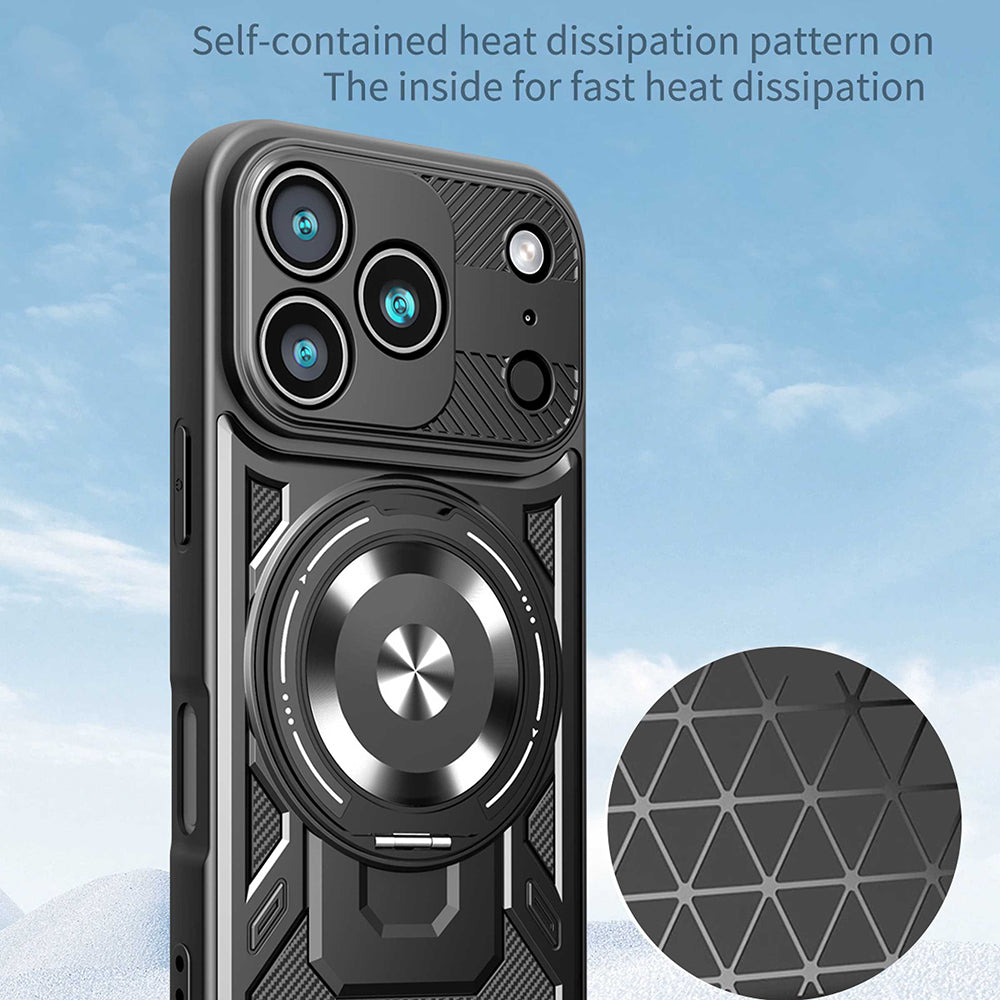 Husa pentru Apple iPhone 17 Pro, Techsuit, RuggedCam, Neagra