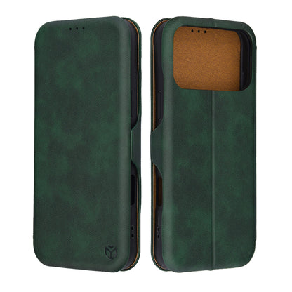 Husa pentru Apple iPhone 17 Pro, Techsuit, Safe Wallet Plus, Verde