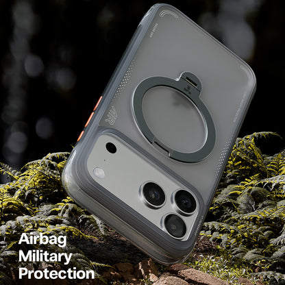 Husa pentru Apple iPhone 17 Pro, Torras, Ostand Spin Air, Gri