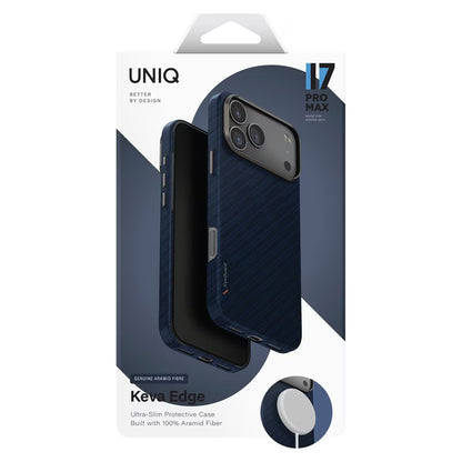 Husa MagSafe pentru Apple iPhone 17 Pro, UNIQ, Keva MagClick, Bleumarin