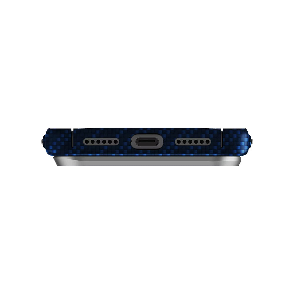 Husa MagSafe pentru Apple iPhone 17 Pro, UNIQ, Keva MagClick, Denim