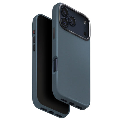 Husa pentru Apple iPhone 17 Pro, UNIQ, Lyden Leatherette, Albastra