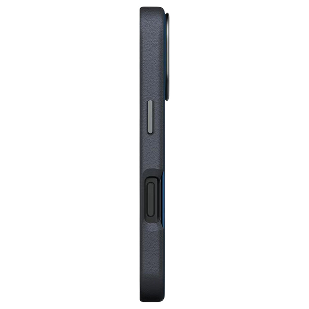 Husa pentru Apple iPhone 17 Pro, UNIQ, Lyden Leatherette, Albastra Neagra