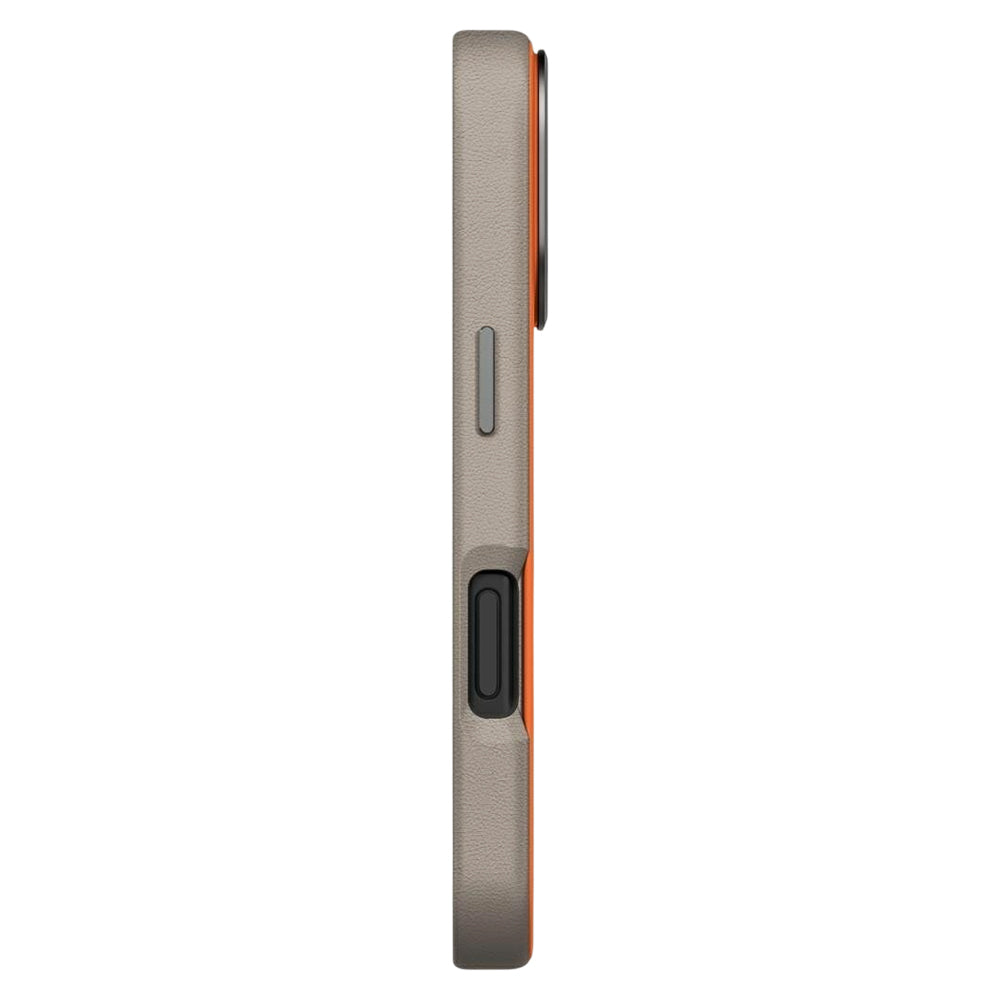 Husa pentru Apple iPhone 17 Pro, UNIQ, Lyden Leatherette, Portocalie Bej