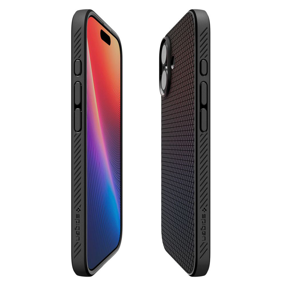 Husa pentru Apple iPhone 17, Spigen, Liquid Air, Neagra Mata