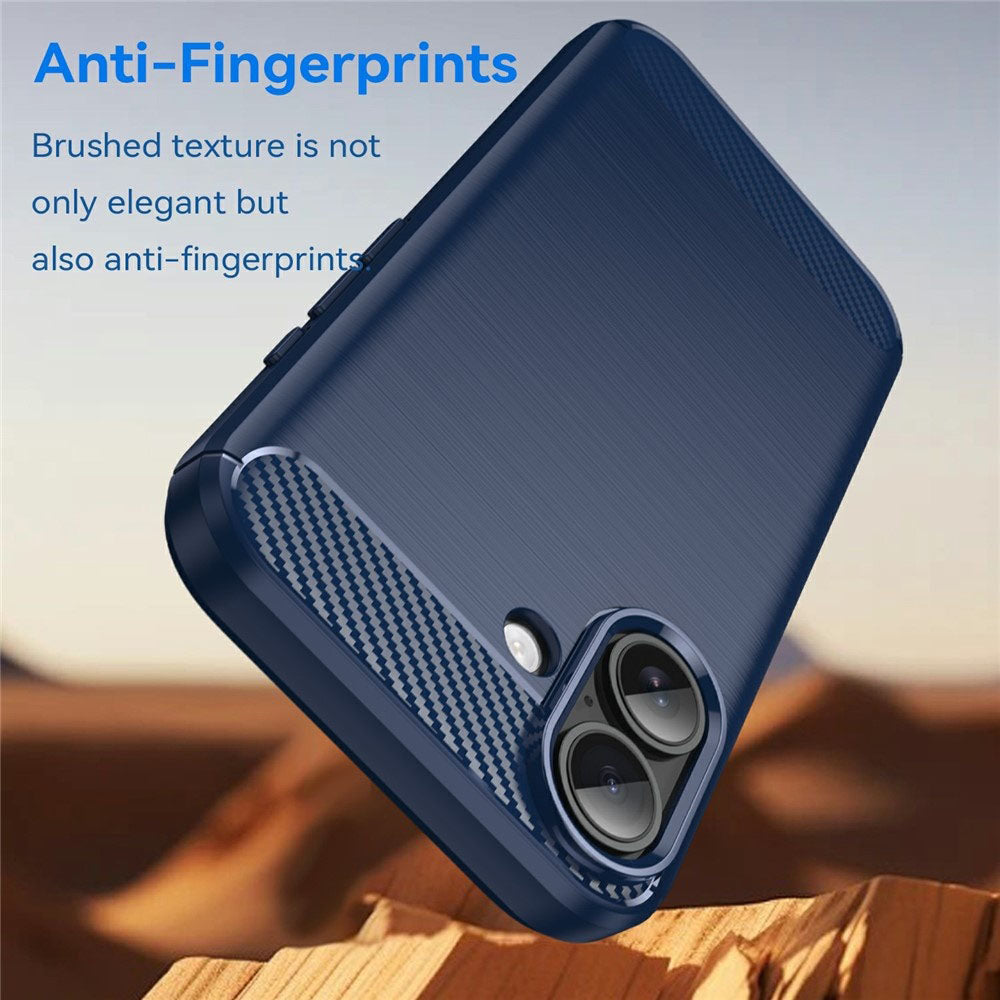 Husa pentru Apple iPhone 17, Techsuit, Carbon, Albastra