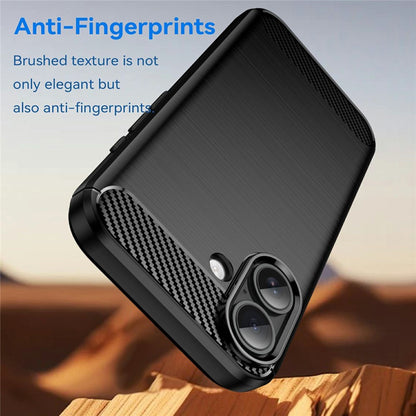 Husa pentru Apple iPhone 17, Techsuit, Carbon, Neagra