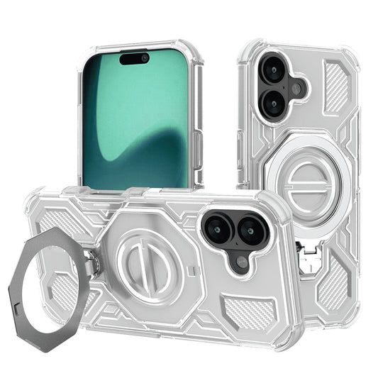 Husa pentru Apple iPhone 17, Techsuit, Carbon Shield Pro, Alba