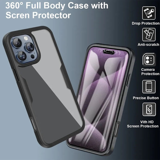 Husa pentru Apple iPhone 17, Techsuit, ColorVerse 360, Albastra