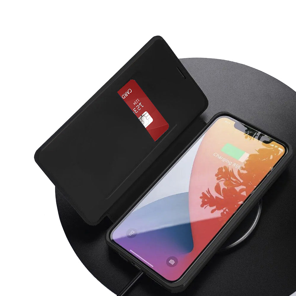 Husa pentru Apple iPhone 17, Techsuit, Magskin Book, Neagra