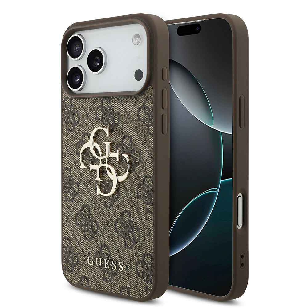 Husa pentru Apple iPhone 18 Pro / 17 Pro, Guess, 4G Big Logo, Maro