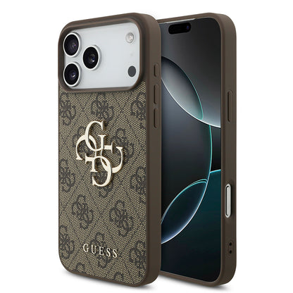 Husa pentru Apple iPhone 18 Pro / 17 Pro, Guess, 4G Big Logo, Maro
