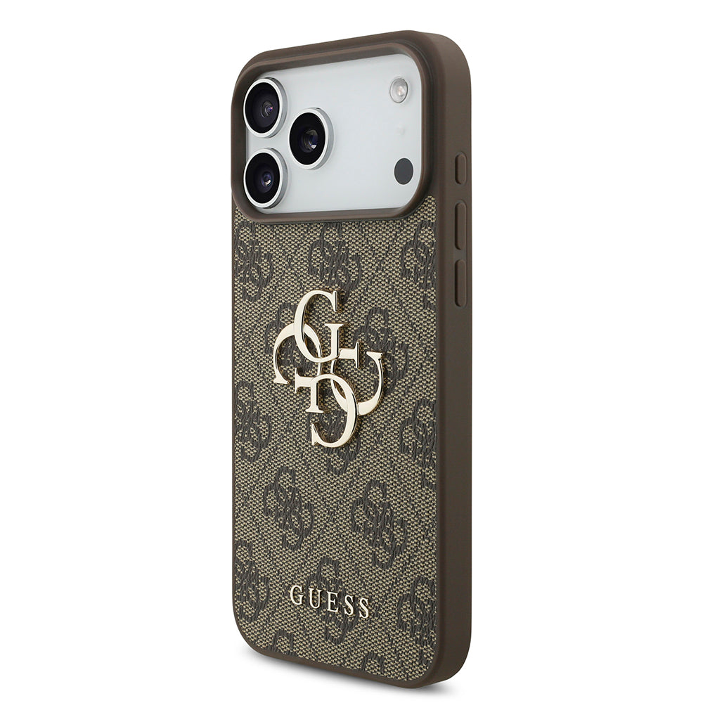 Husa pentru Apple iPhone 18 Pro / 17 Pro, Guess, 4G Big Logo, Maro