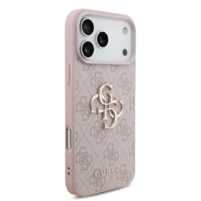 Husa pentru Apple iPhone 18 Pro / 17 Pro, Guess, 4G Big Logo, Roz