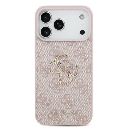 Husa pentru Apple iPhone 18 Pro / 17 Pro, Guess, 4G Big Logo, Roz