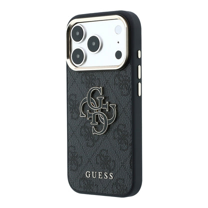 Husa pentru Apple iPhone 18 Pro / 17 Pro, Guess, 4G Big Resin Logo, Neagra