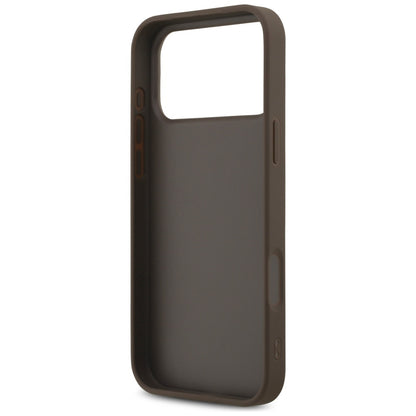 Husa pentru Apple iPhone 18 Pro / 17 Pro, Guess, 4G Classic Logo, Maro
