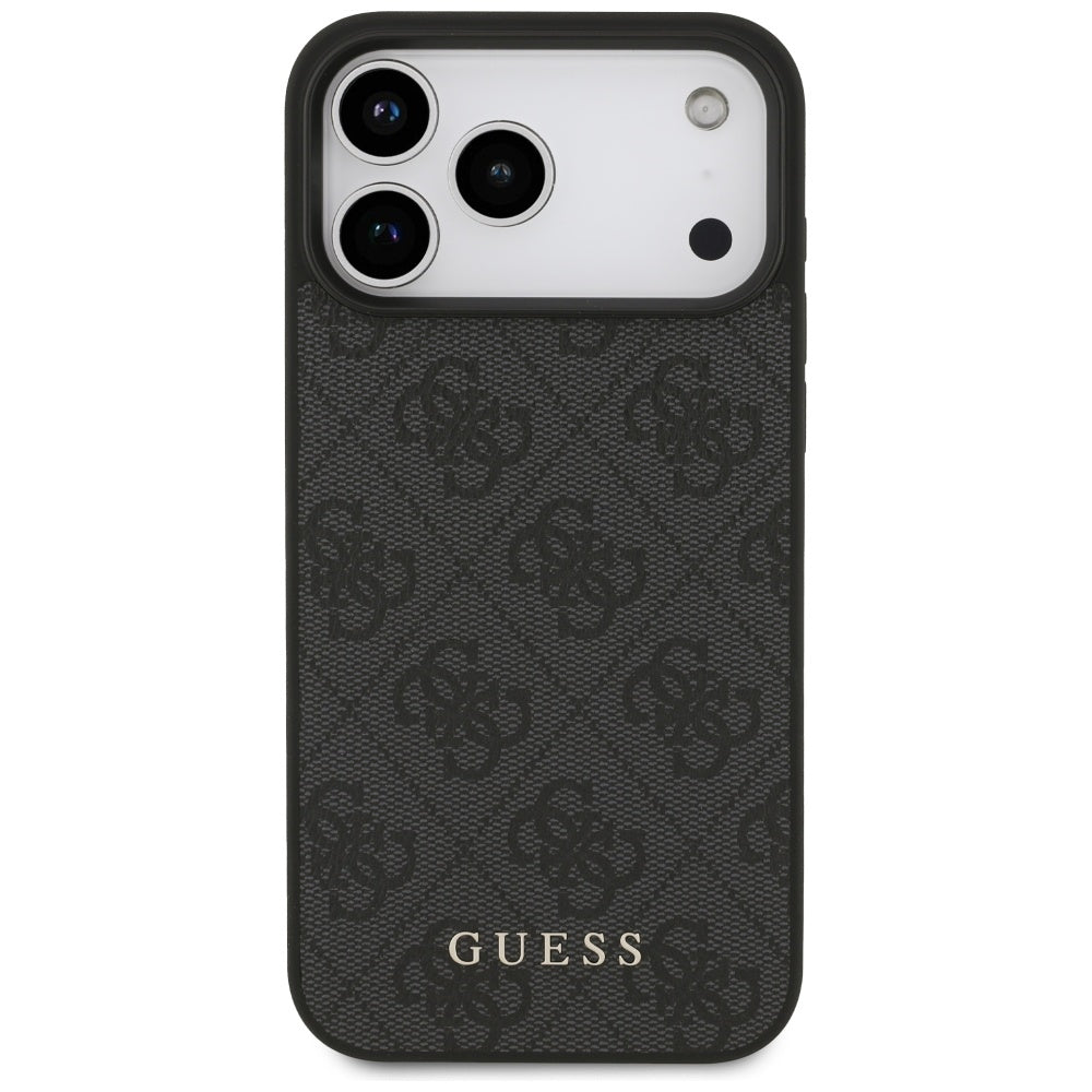 Husa pentru Apple iPhone 18 Pro / 17 Pro, Guess, 4G Classic Logo, Neagra